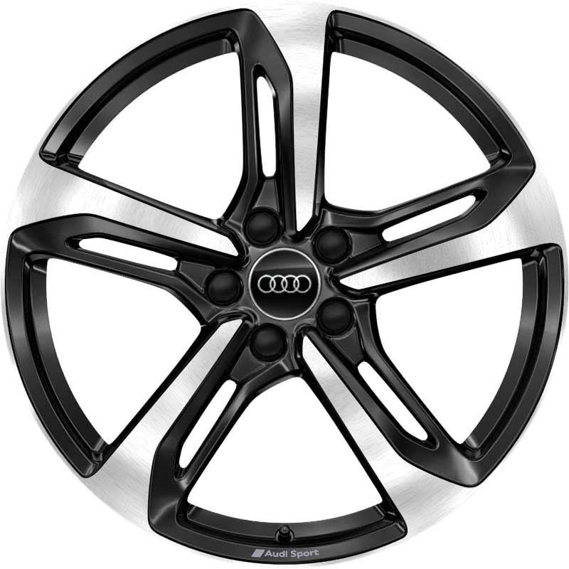 Audi Sport 5 Spoke Blade [TT 8S] Gloss Black with Diamond Cut Alloy Wheel Product Image #1