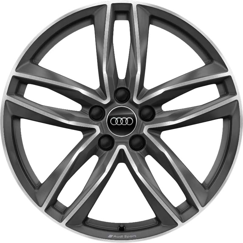 Audi Sport 5 Double [TT 8S] Titanium Grey with Diamond Cut Alloy Wheel Product Image #1