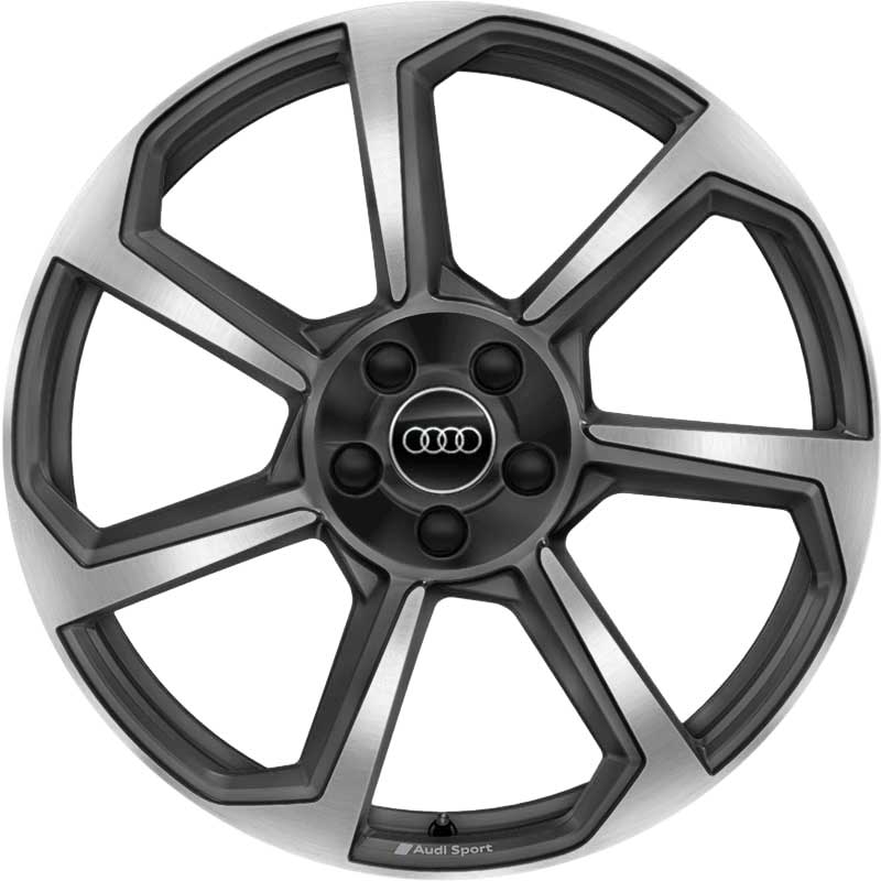 Audi Sport 7 Spoke Rotor [TT 8S] Titanium Grey with Diamond Cut Alloy Wheel Product Image #1