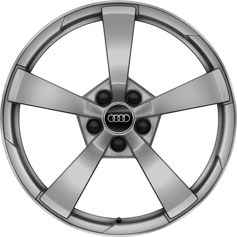 Audi 5 Spoke [TT 8S] Galvano Silver with Diamond Cut Alloy Wheel Product Image #1