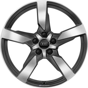 Grey Audi Sport 5 Arm Polygon alloy wheel