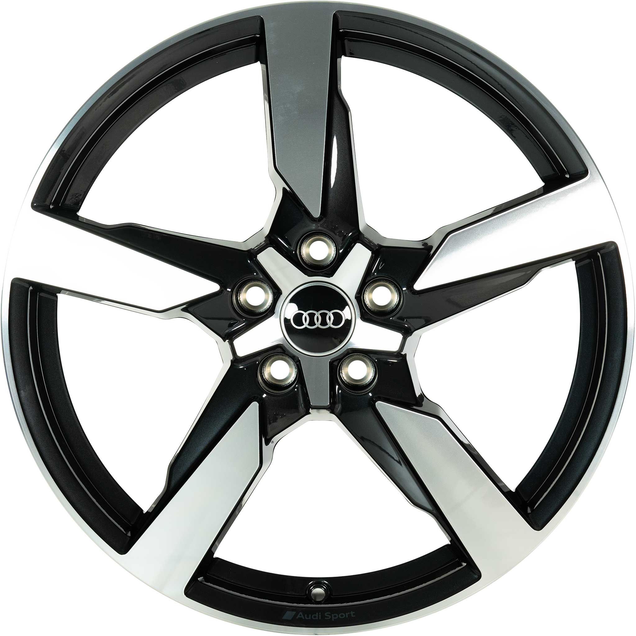 Audi Sport 5 Arm Polygon [TT 8S] Anthracite Black with Diamond Cut Alloy Wheel Product Image #1