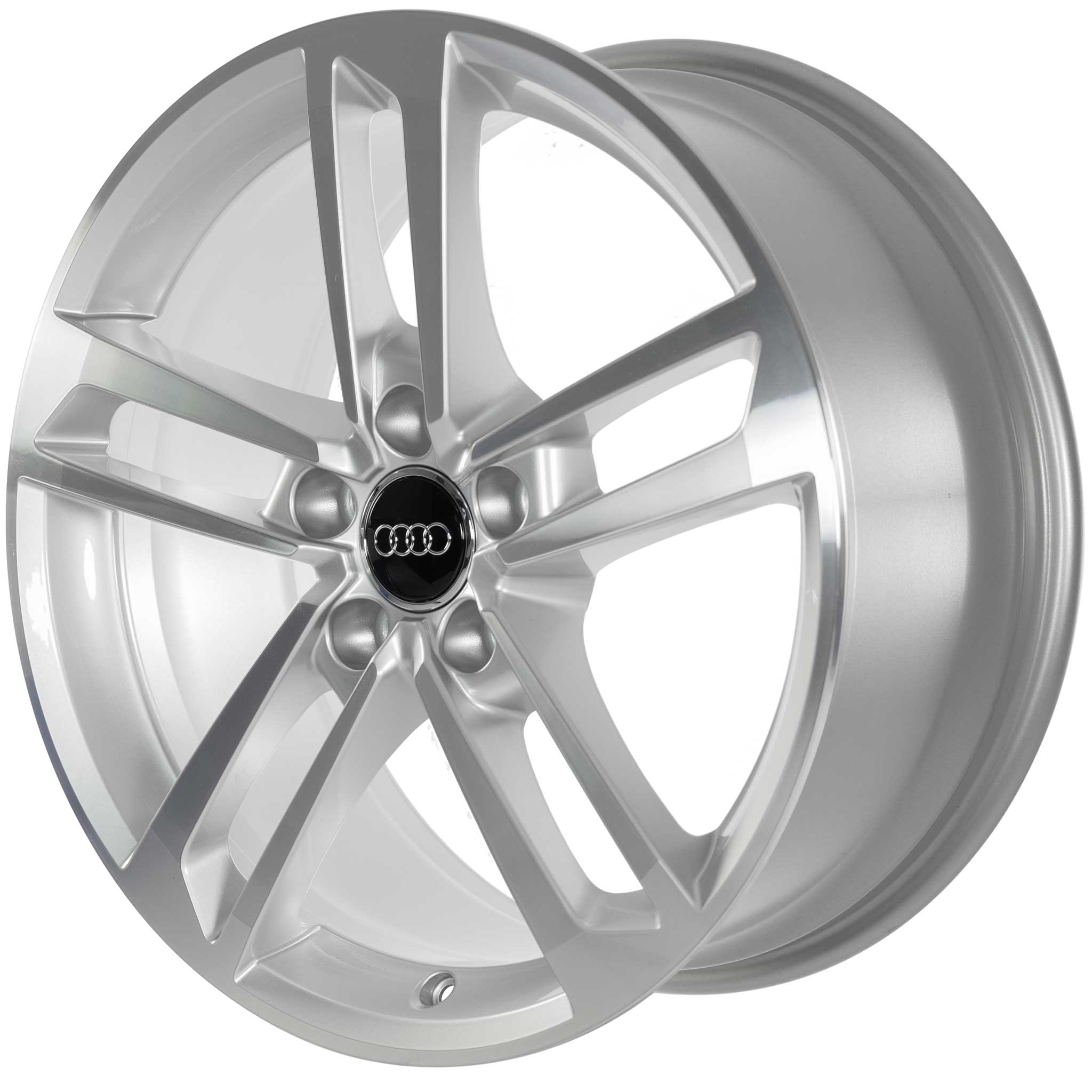 Audi 5 Double Spoke Dynamic [TT 8S] Diamond Silver with Diamond Cut Alloy Wheel Product Image #2