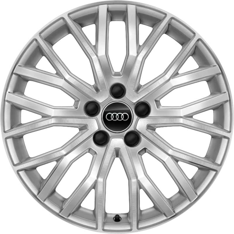Audi 10 V Spoke S [TT 8S] Diamond Silver with Diamond Cut Alloy Wheel Product Image #1
