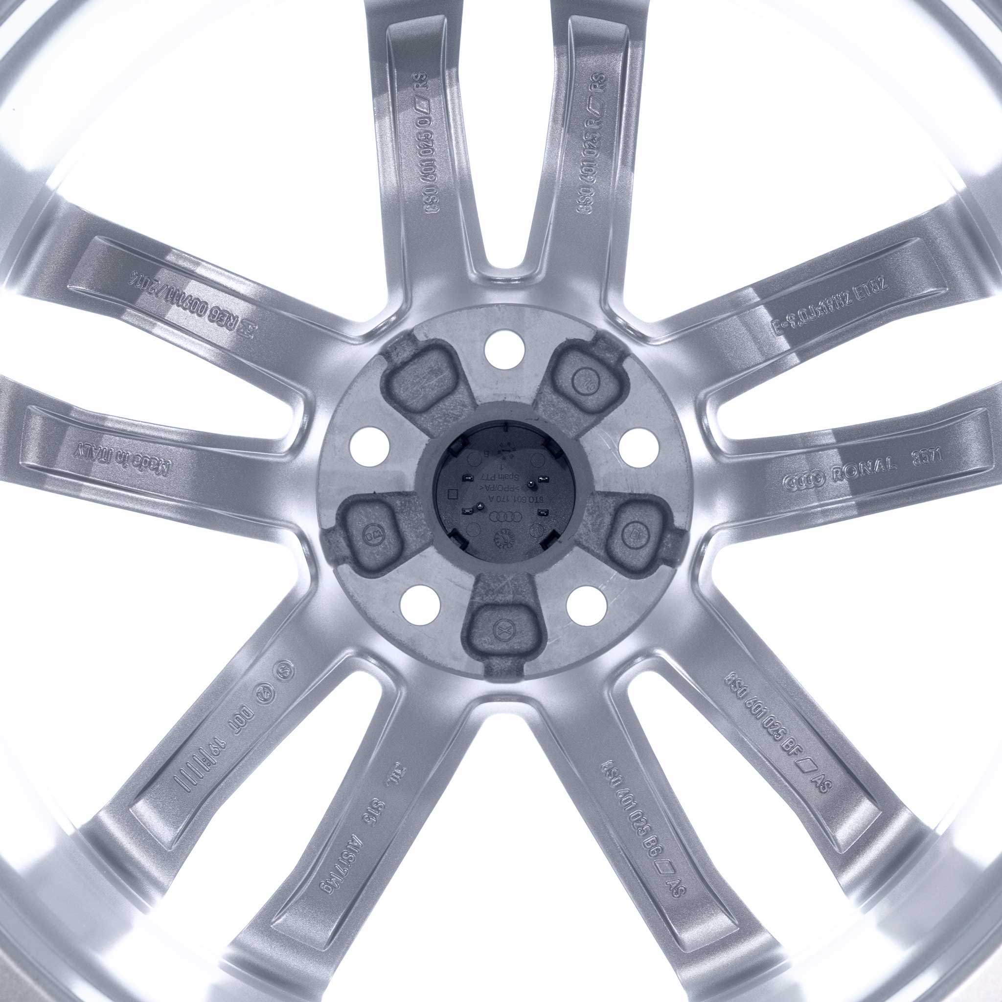 Audi RS 5 Double Spoke [TT 8S] Galvano Silver Alloy Wheel Product Image #3