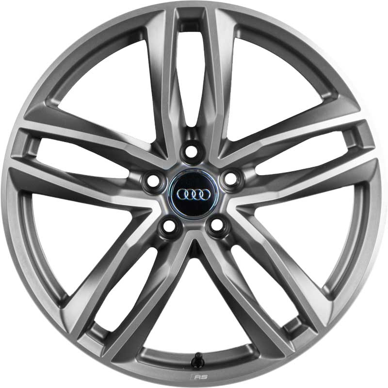 Audi RS 5 Double Spoke [TT 8S] Titanium Grey with Diamond Cut Alloy Wheel Product Image #1