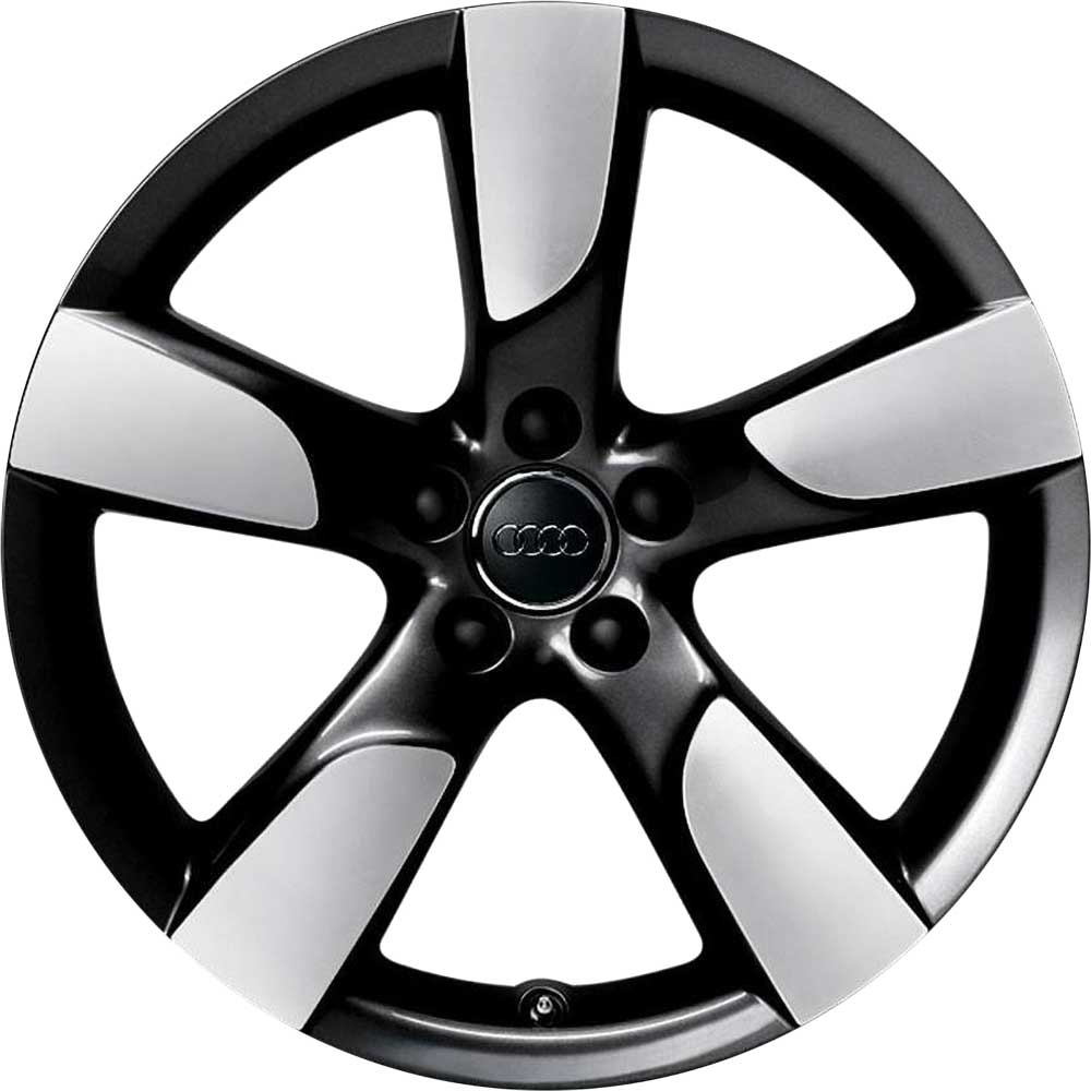Audi 5 Arm Hollow [A5 8T] Gloss Black Alloy Wheel Product Image #1