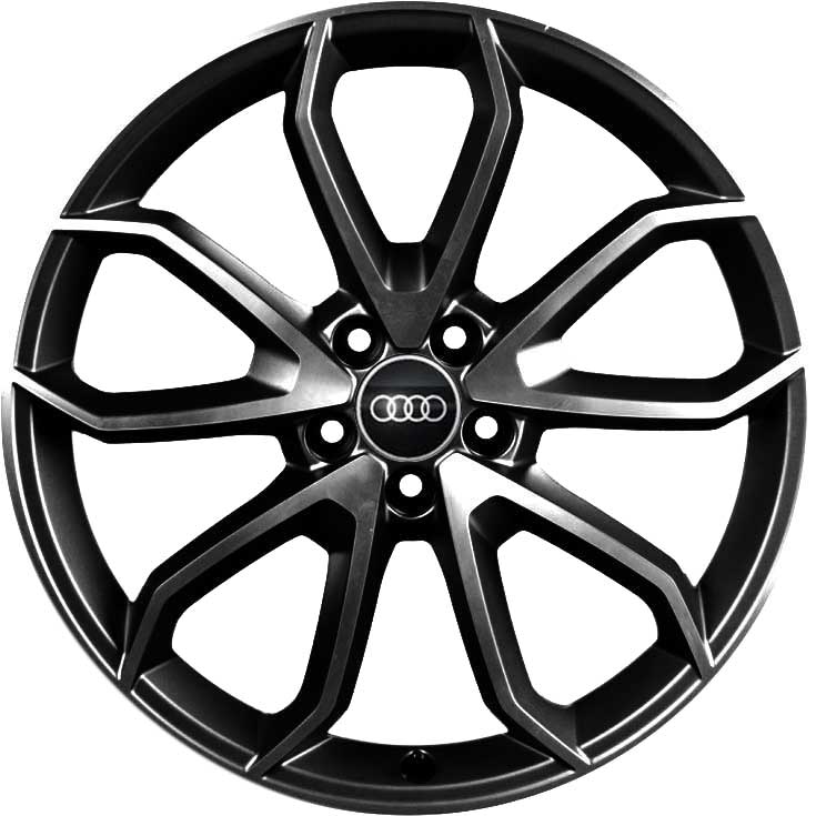 Audi 5 Twin Spoke Honeycomb [Q3 8U] Matt Black with Diamond Cut Alloy Wheel Product Image #1
