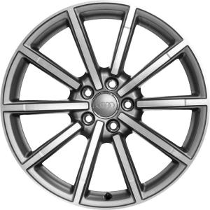 19" Audi 10 Spoke [Q3 8U] Titanium Grey with Diamond Cut alloy wheel