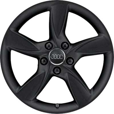 Audi 5 Arm Helica [A3 8V] Matt Black Alloy Wheel Product Image #1
