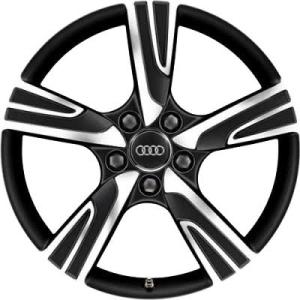 18" Audi 5 Arm Velum [A3 8V] Matt Black alloy wheel