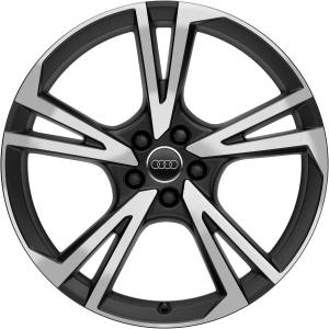 19" Audi 5 Arm Falx [A3 8V] Matt Black alloy wheel