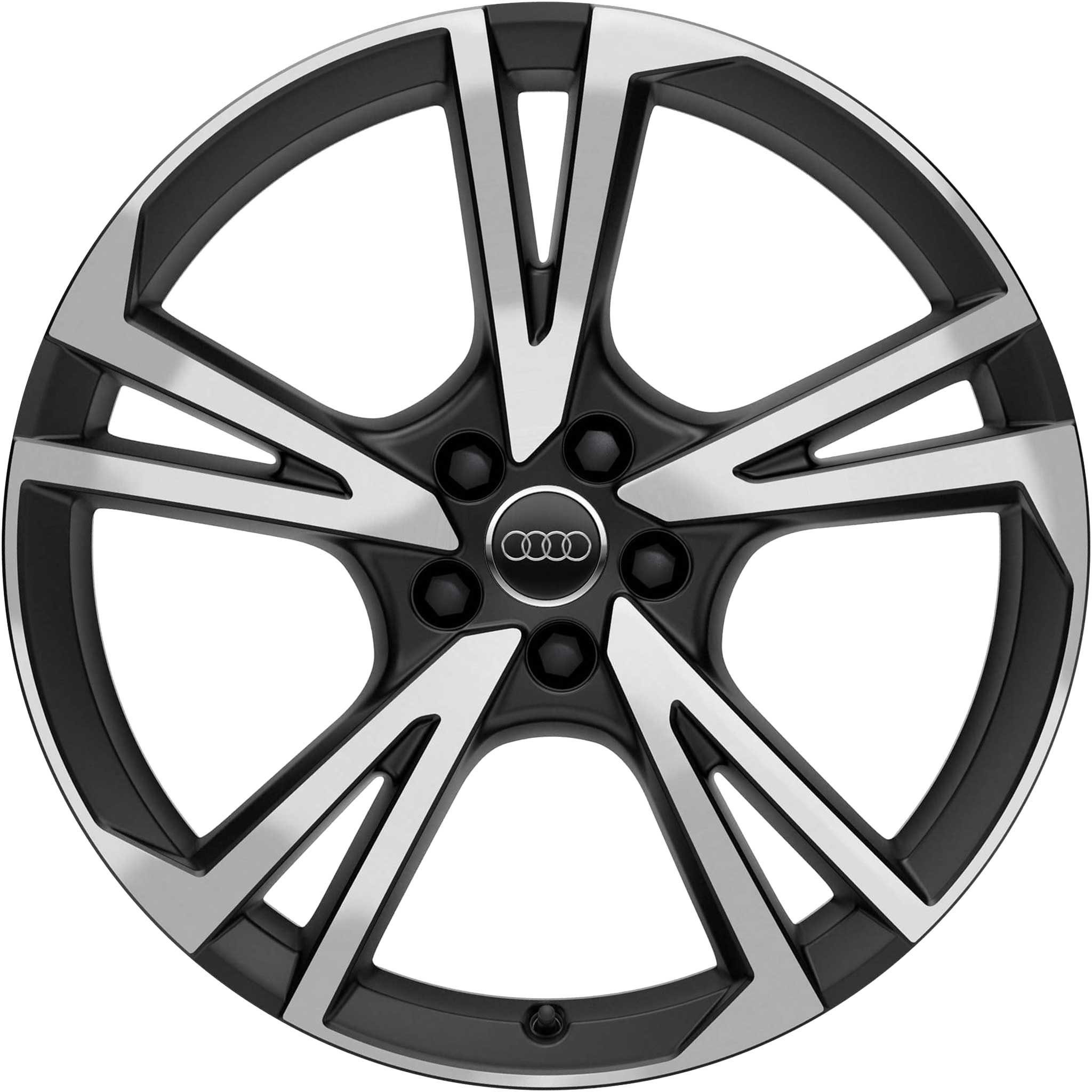 Audi 5 Arm Falx [A3 8V] Matt Black Alloy Wheel Product Image #1