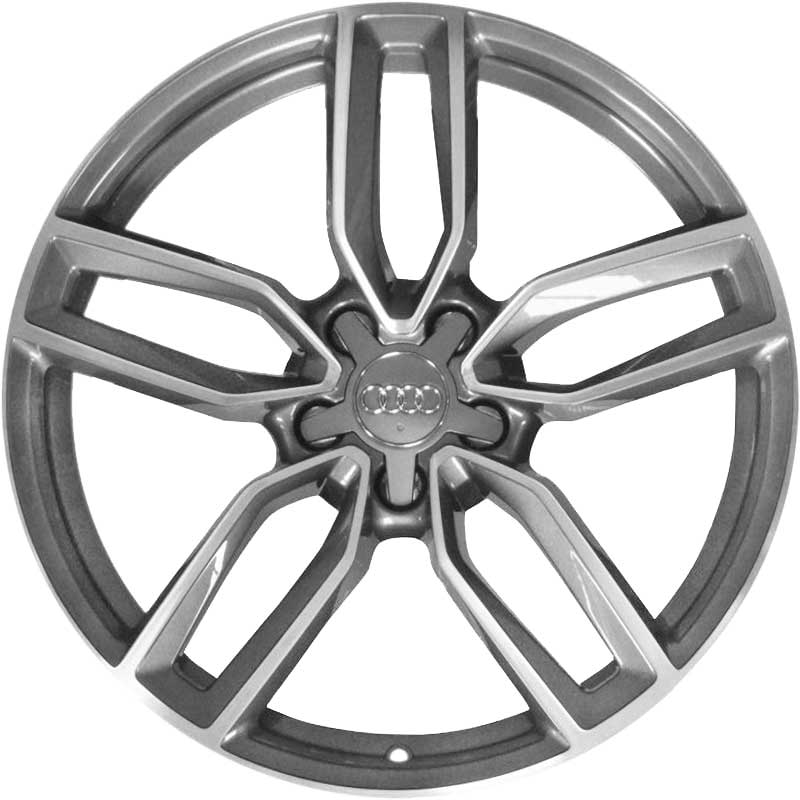 Audi 5 Parallel Spoke Star [A3 8V] Graphite Grey with Diamond Cut Alloy Wheel Product Image #1