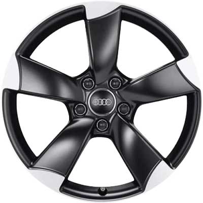 Audi 5 Arm Rotor [A3 8V] Gloss Black with Diamond Cut Alloy Wheel Product Image #1