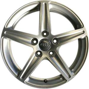 Audi 5 Spoke Rotor [A3 8V] Diamond Silver Alloy Wheel for Audi A3 & S3 8V - Sizes 16in