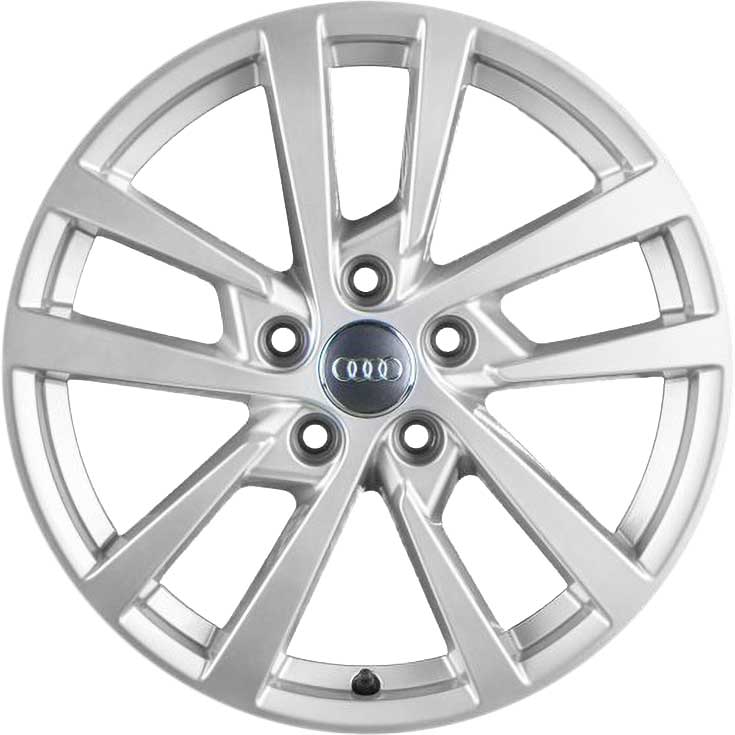 Audi 5 Double Spoke [A3 8V] Diamond Silver Alloy Wheel Product Image #1