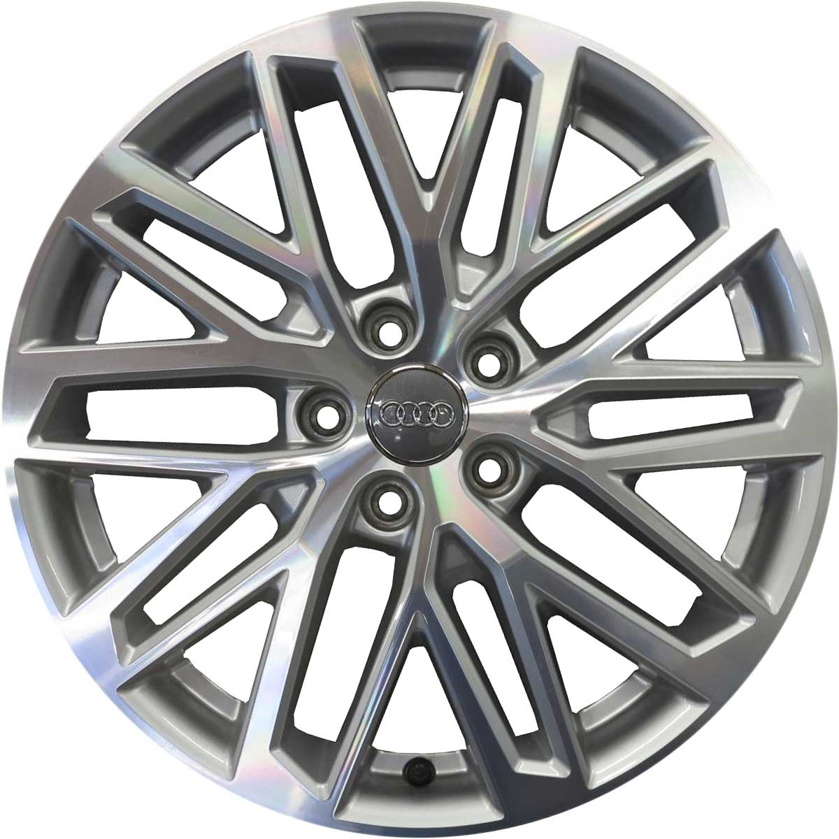 Audi Multi Spoke [A3 8V] Diamond Silver with Diamond Cut Alloy Wheel Product Image #1