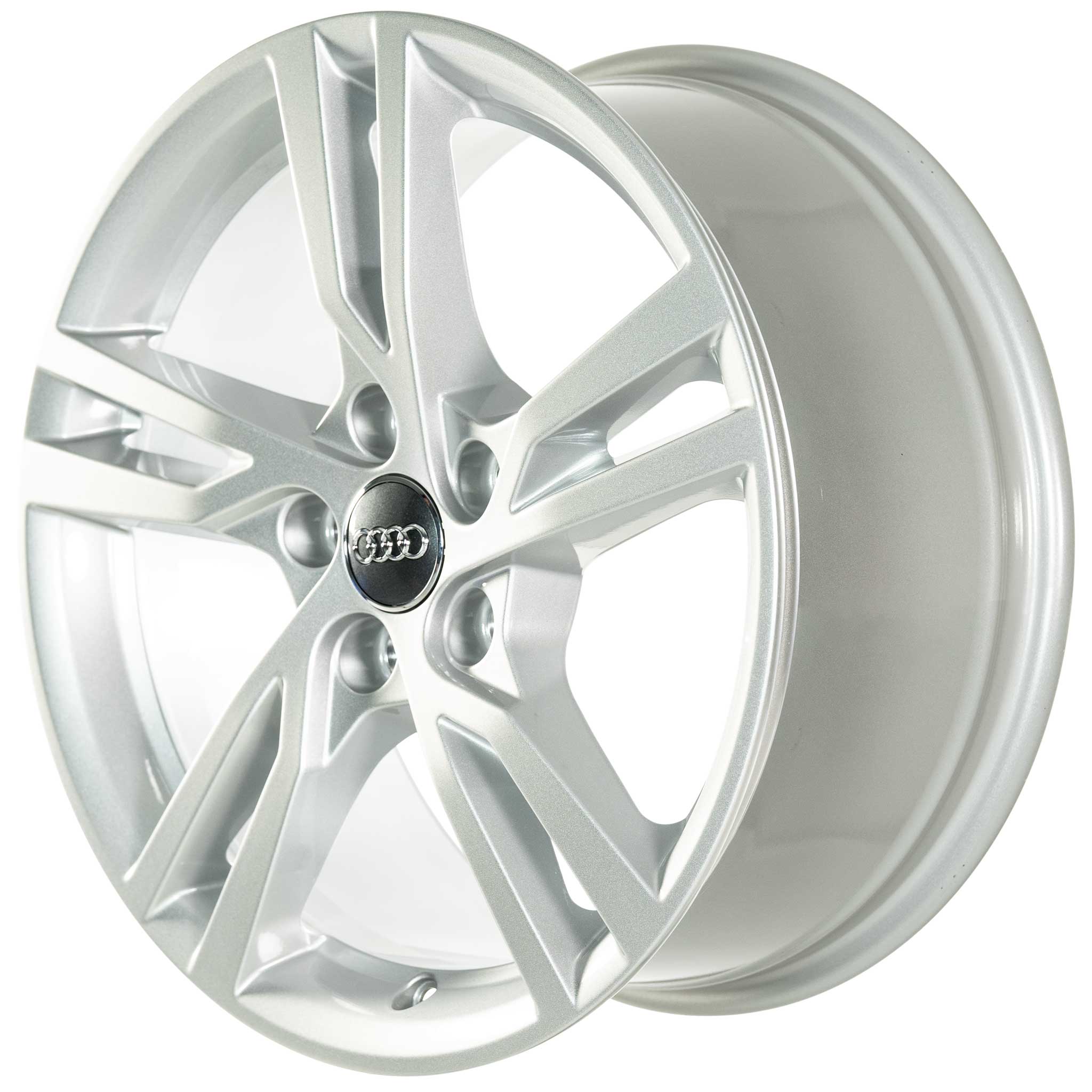 Audi 5 Arm Double Spoke [A3 8V] Diamond Silver Alloy Wheel Product Image #2