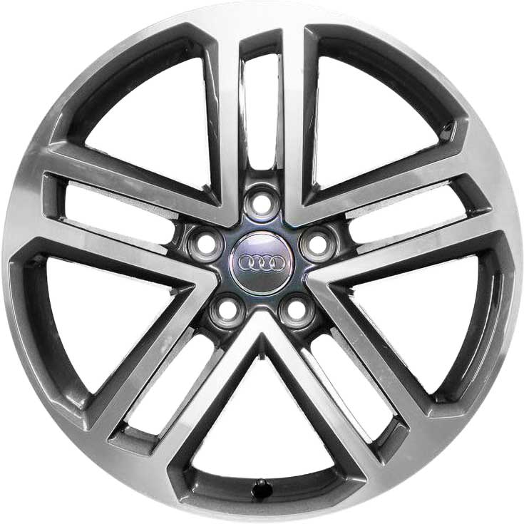 Audi 5 Double Spoke [A3 8V] Graphite Grey with Diamond Cut Alloy Wheel Product Image #1