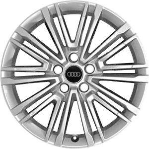 18" Audi 10 V Spoke [A3 8V] Galvano Silver alloy wheel