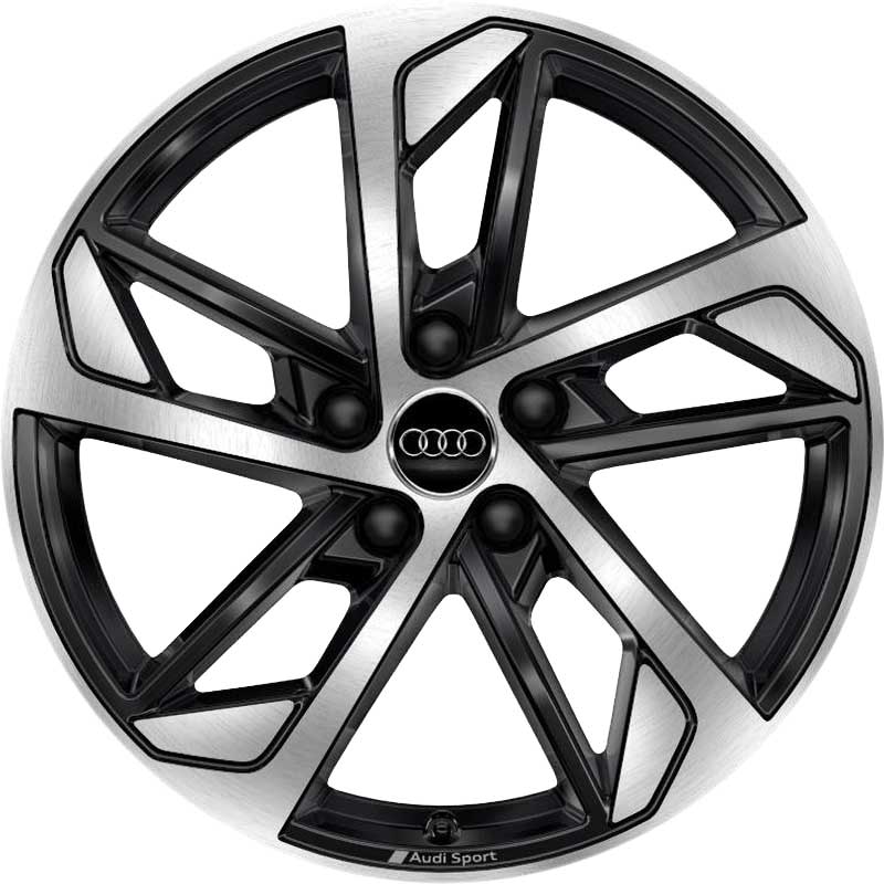Audi Sport 5 Double [A3 8V] Anthracite Black with Diamond Cut Alloy Wheel Product Image #1