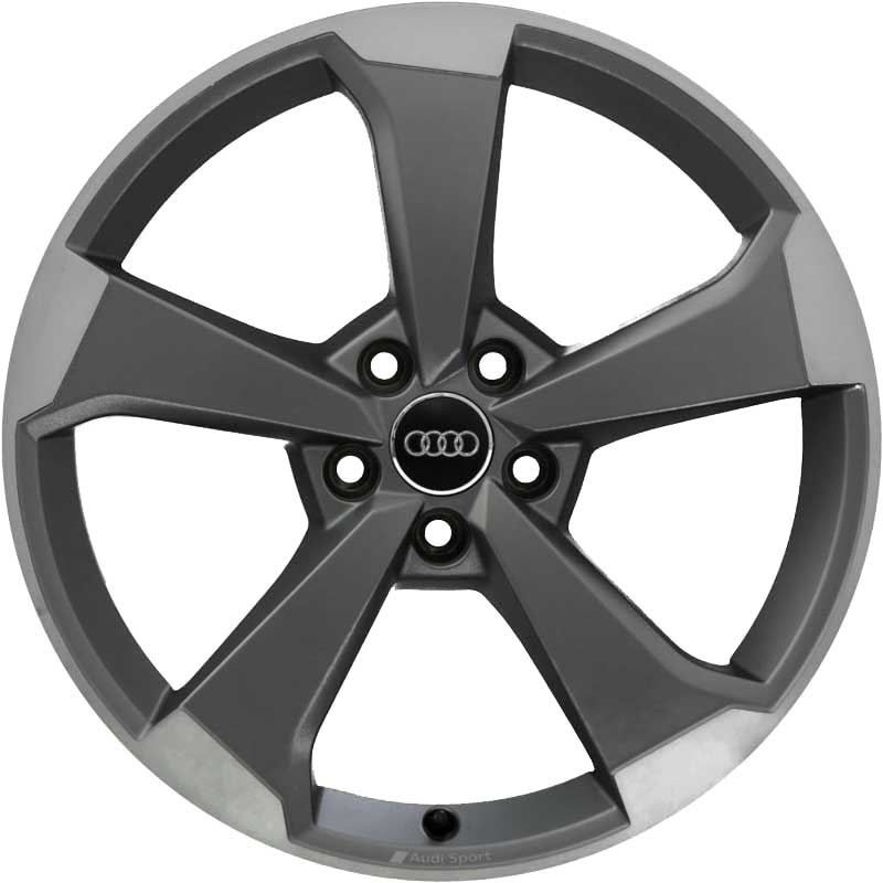 Audi Sport 5 Arm Rotor [A3 8V] Titanium Grey with Diamond Cut Alloy Wheel Product Image #1