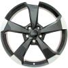 Audi Sport 5 Arm Rotor [A3 8V] Anthracite Black with Diamond Cut Wheel Img 1