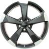Audi 5 Arm Rotor [A3 8V] Anthracite Black with Diamond Cut Wheel Img 1