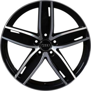 Audi 5 Arm Wing [A3 8V] Gloss Black with Diamond Cut Alloy Wheel - Sizes 19in