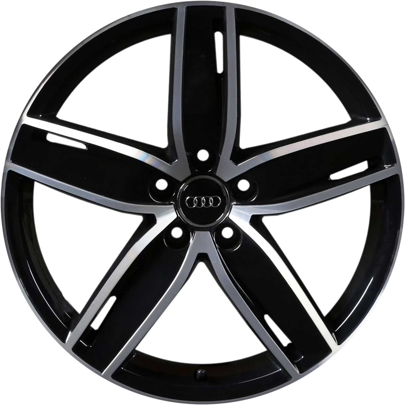 Audi 5 Arm Wing [A3 8V] Gloss Black with Diamond Cut Alloy Wheel Product Image #1