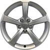 Audi 5 Spoke Star [A3 8V] Diamond Silver Wheel Img 1