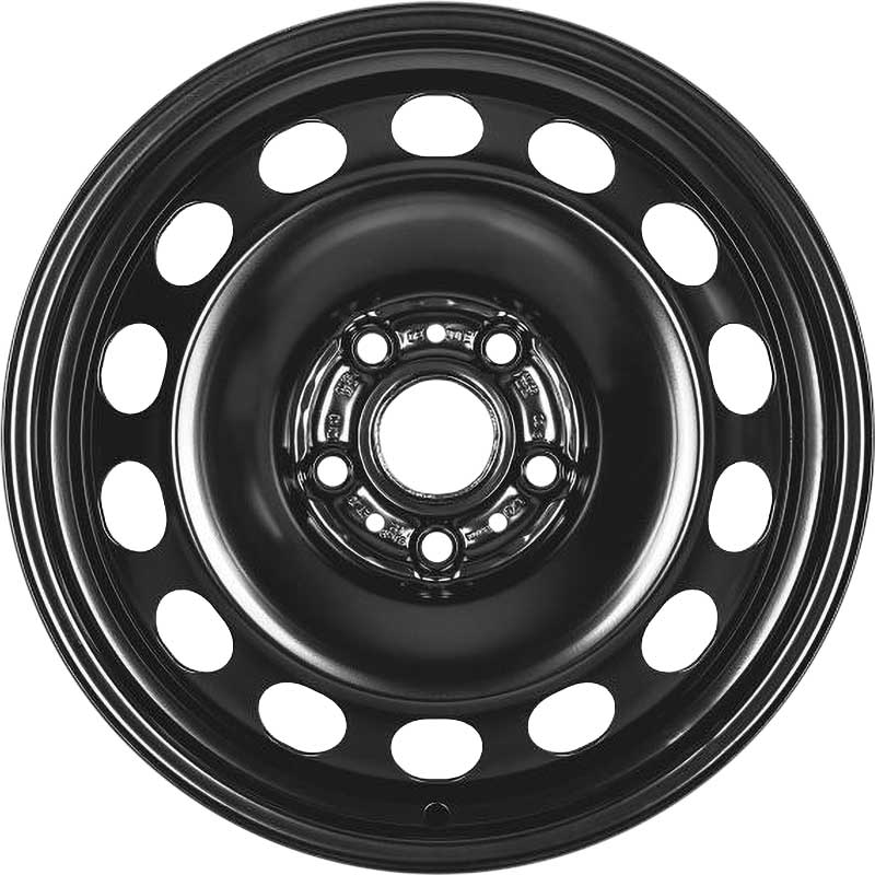 Audi Steel Rally Black Alloy Wheel Product Image #1