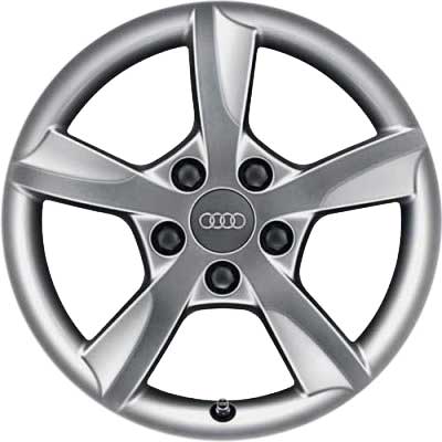 Audi 5 Arm Rotor [A3 8V] Diamond Silver Alloy Wheel Product Image #1