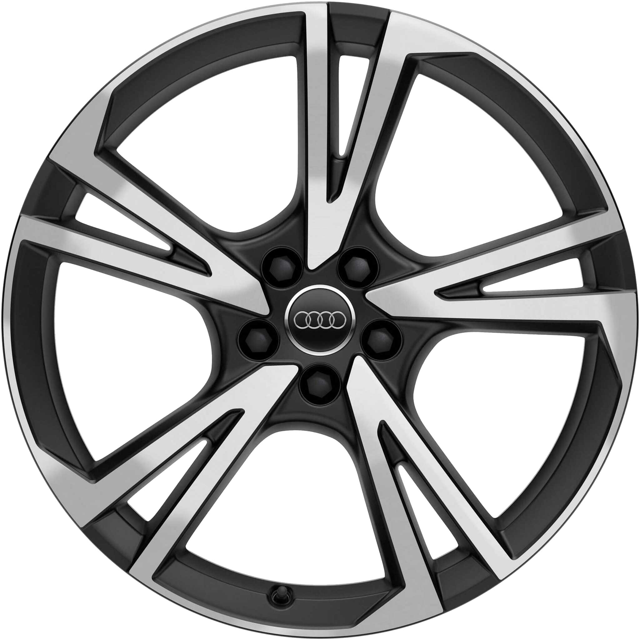 Audi 5 Arm Falx [A4 8W] Matt Black Alloy Wheel Product Image #1