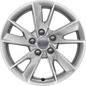 Audi 5 Spoke [A4 8W] Diamond Silver Alloy Wheel for Audi A4 & S4 B9 (8W) - Sizes 16in