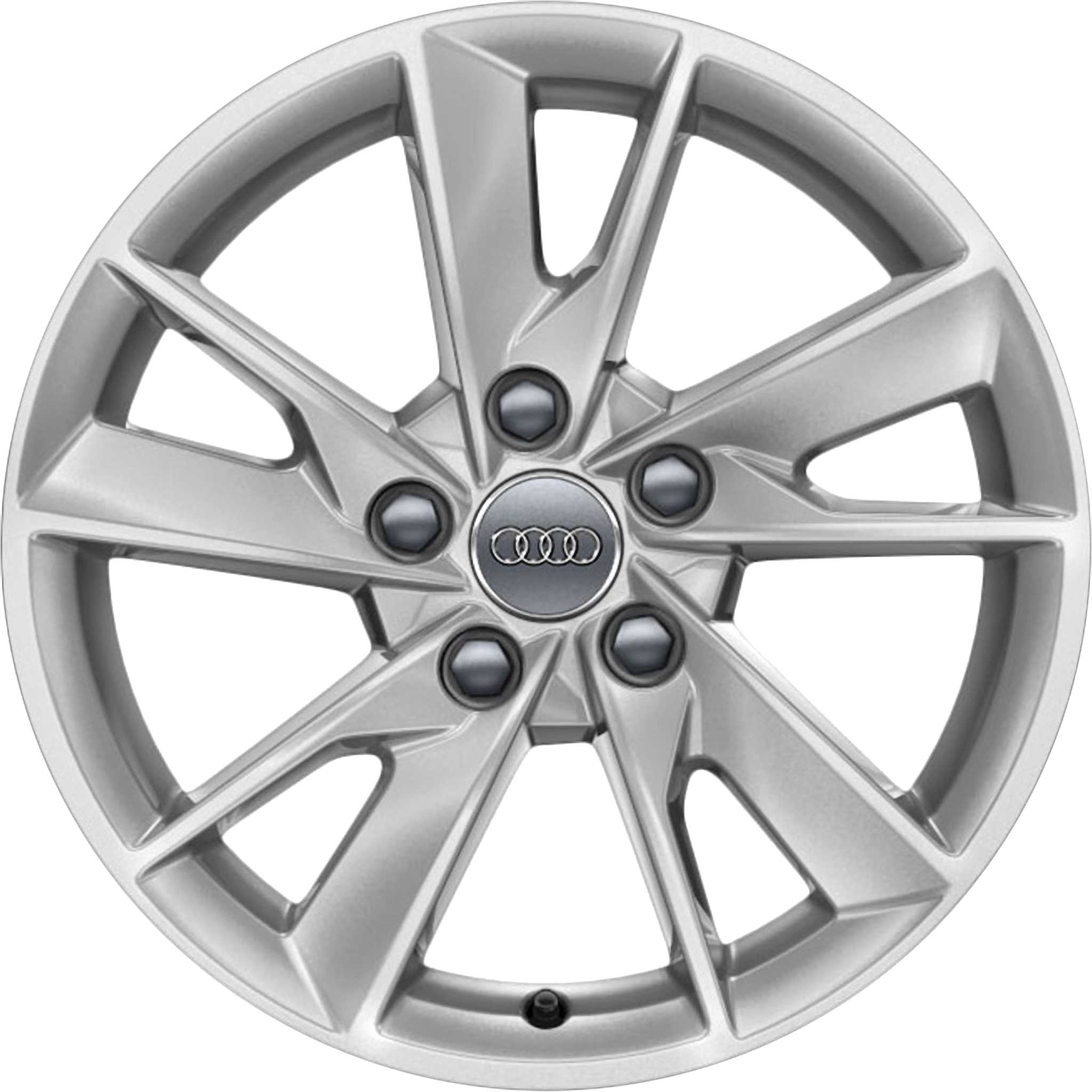 Audi 5 Spoke [A4 8W] Diamond Silver Alloy Wheel Product Image #1