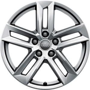 Audi 5 Parallel Spoke [A4 8W] Diamond Silver Alloy Wheel for Audi A4 & S4 B9 (8W) - Sizes 17in