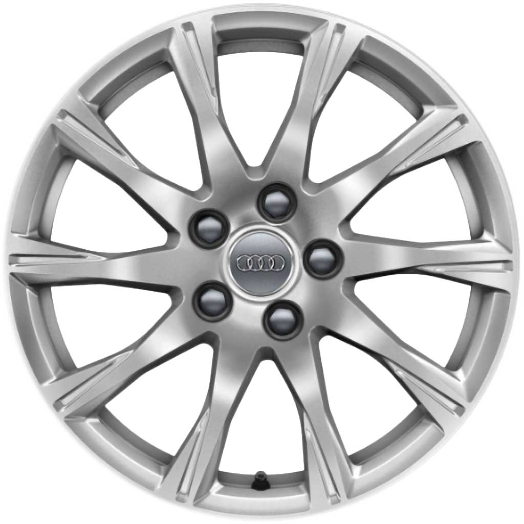 Audi 10 Spoke [A4 8W] Diamond Silver Alloy Wheel Product Image #1