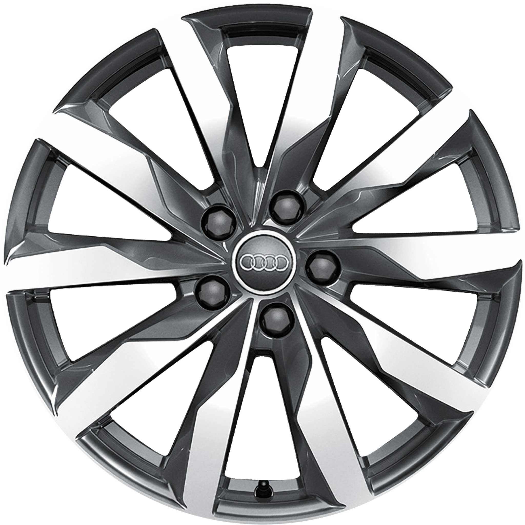 Audi 10 Spoke [A4 8W] Diamond Silver Alloy Wheel Product Image #1