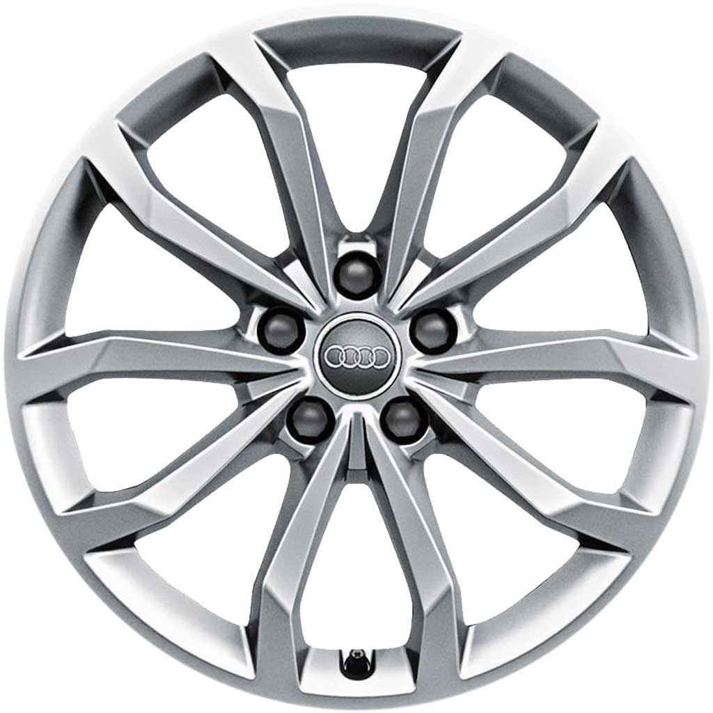 Audi 10 Spoke [A4 8W] Diamond Silver Alloy Wheel Product Image #1