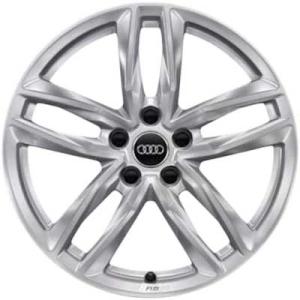 Audi 5 Double Spoke [A4 8W] Diamond Silver Alloy Wheel for Audi A4 & S4 B9 (8W) - Sizes 17in, 18in