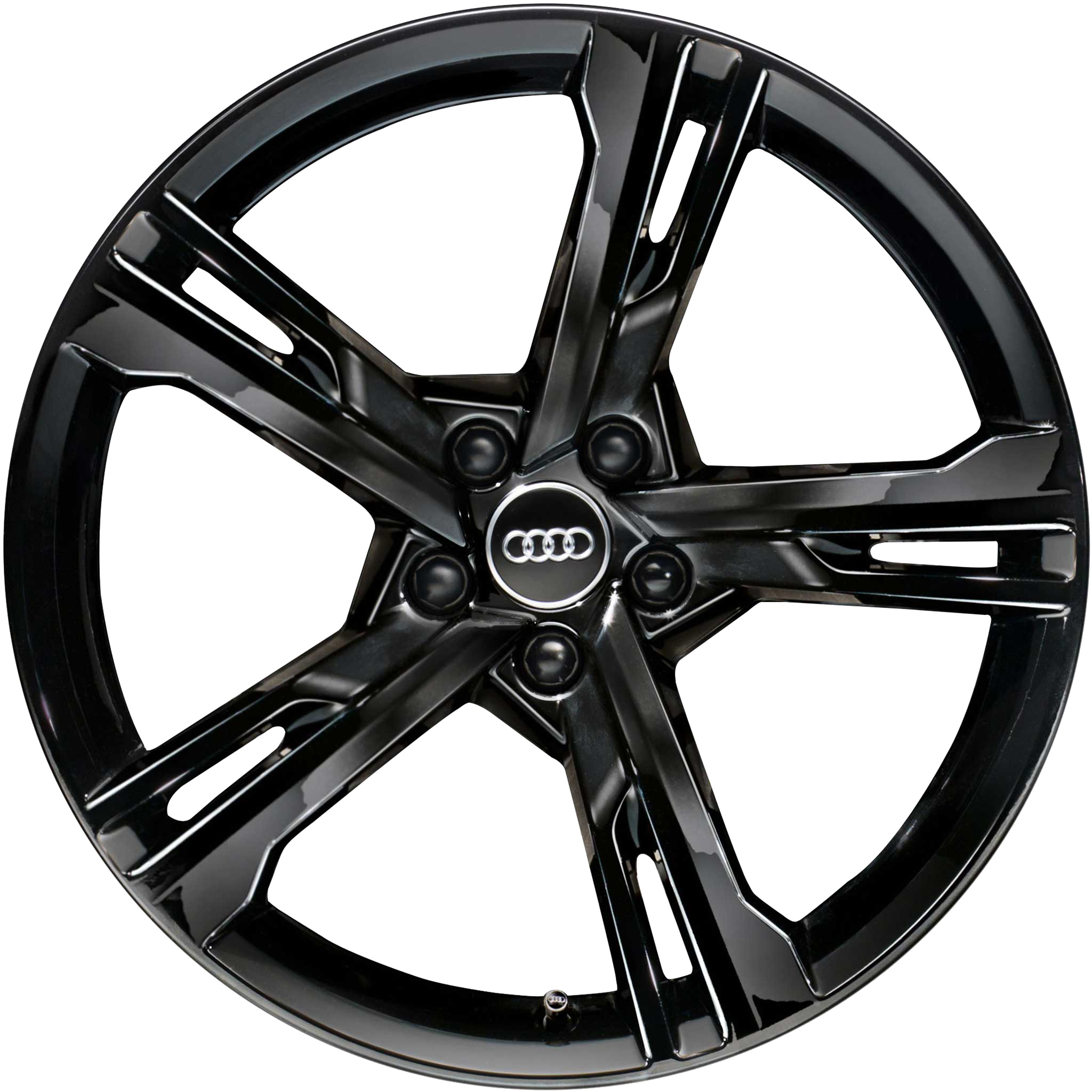 Audi 5 Arm Ramus [A4 8W] Gloss Black Alloy Wheel Product Image #1