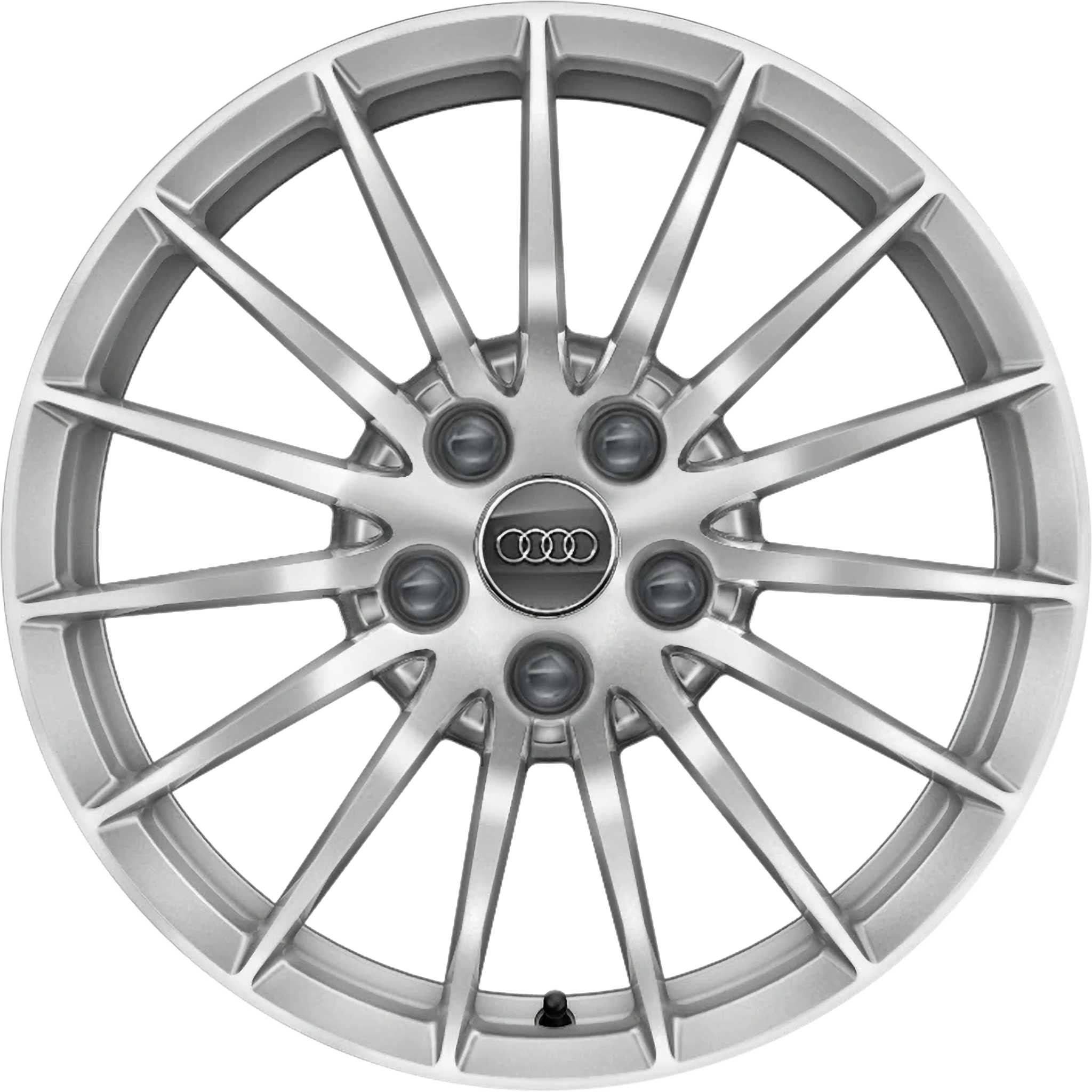 Audi 15 Spoke [A4 8W] Diamond Silver Alloy Wheel Product Image #1