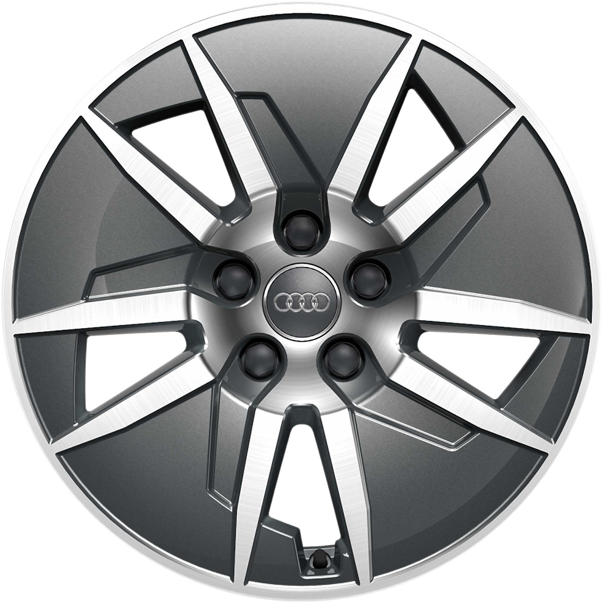 Audi 5 Arm Aero [A4 8W] Graphite Grey with Diamond Cut Alloy Wheel Product Image #1