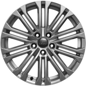18" Audi 10 Parallel Spoke [A4 8W] Diamond Silver alloy wheel