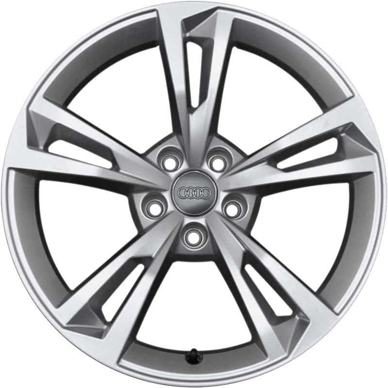 Audi 5 Twin Spoke [A4 8W] Diamond Silver Alloy Wheel Product Image #1