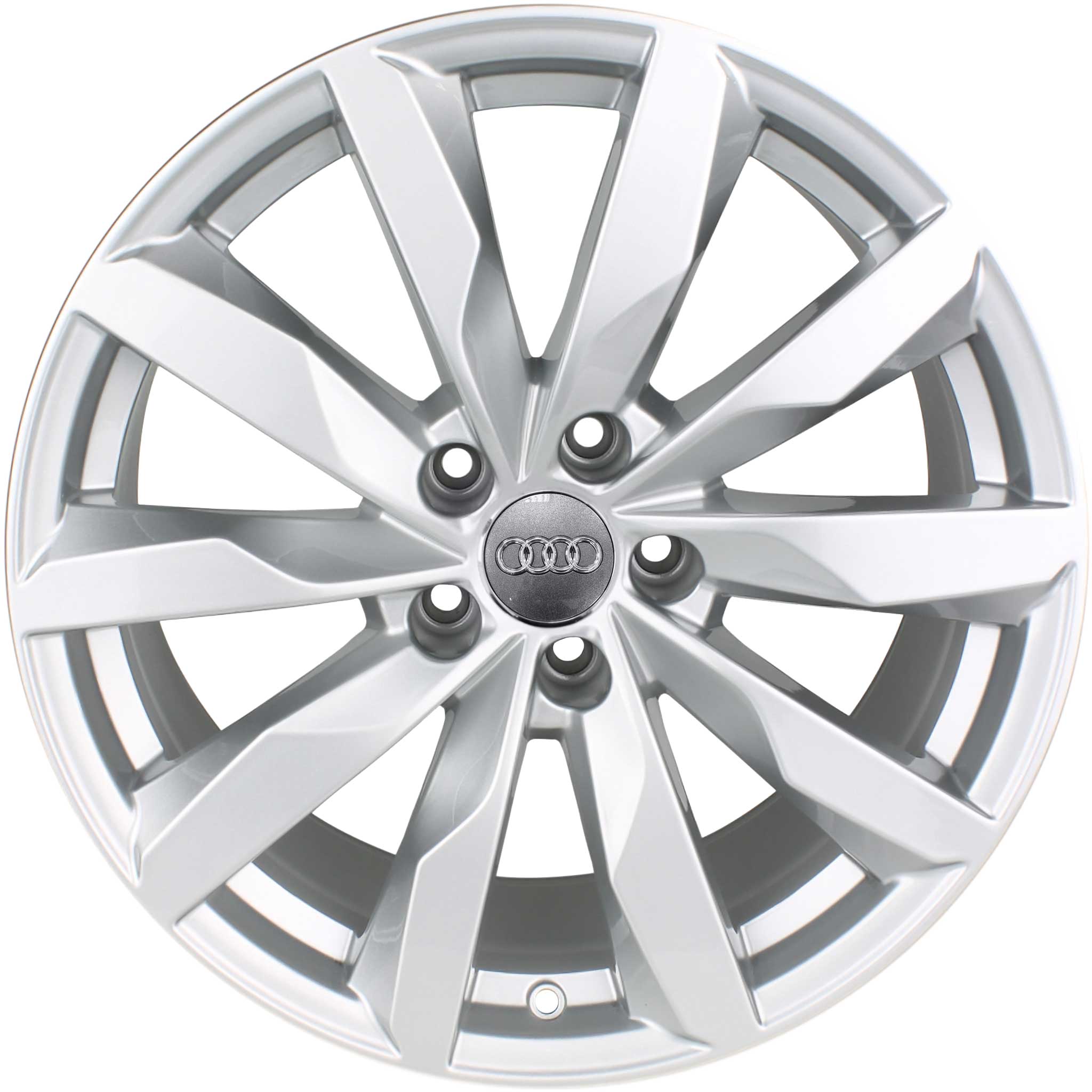 Audi 10 Turbine Spoke [A4 8W] Diamond Silver Alloy Wheel Product Image #1