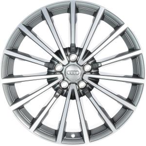 19" Audi Multi Spoke [A4 8W] Graphite Grey with Diamond Cut alloy wheel