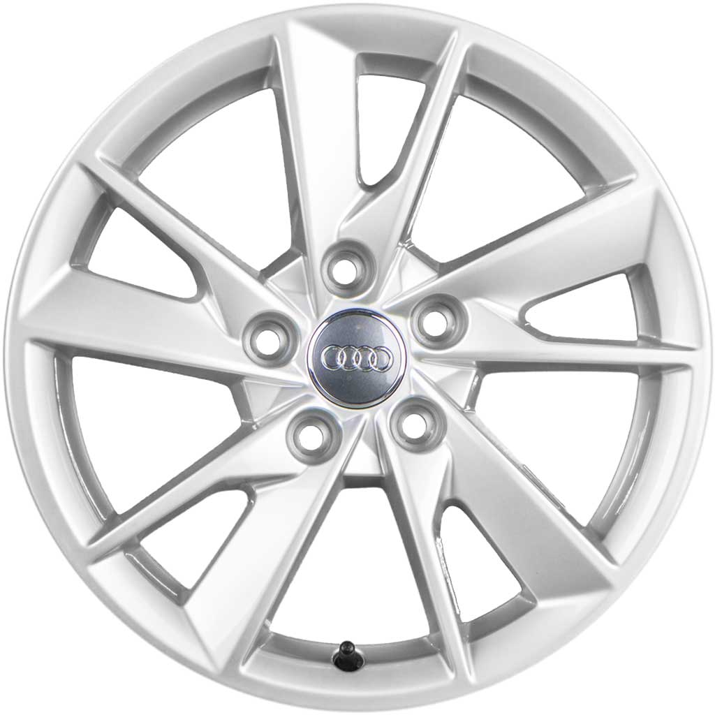 Audi 5 Double Spoke [A4 8W] Diamond Silver Alloy Wheel Product Image #1